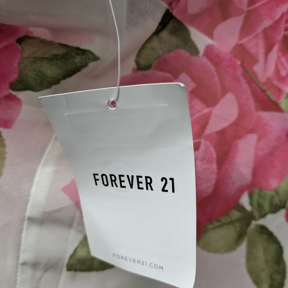 Forever 21 Pink and White Floral Maxi Dress - Picture 11 of 12